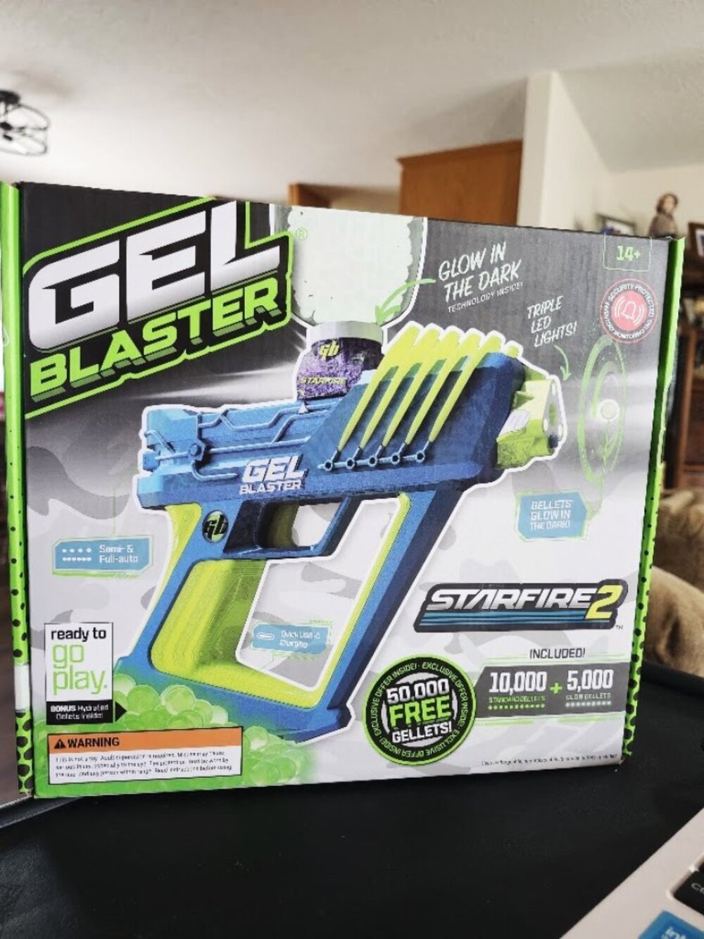 Gel Blaster Starfire2 non toxic gellets Glow in the dark! Triple LED lights!